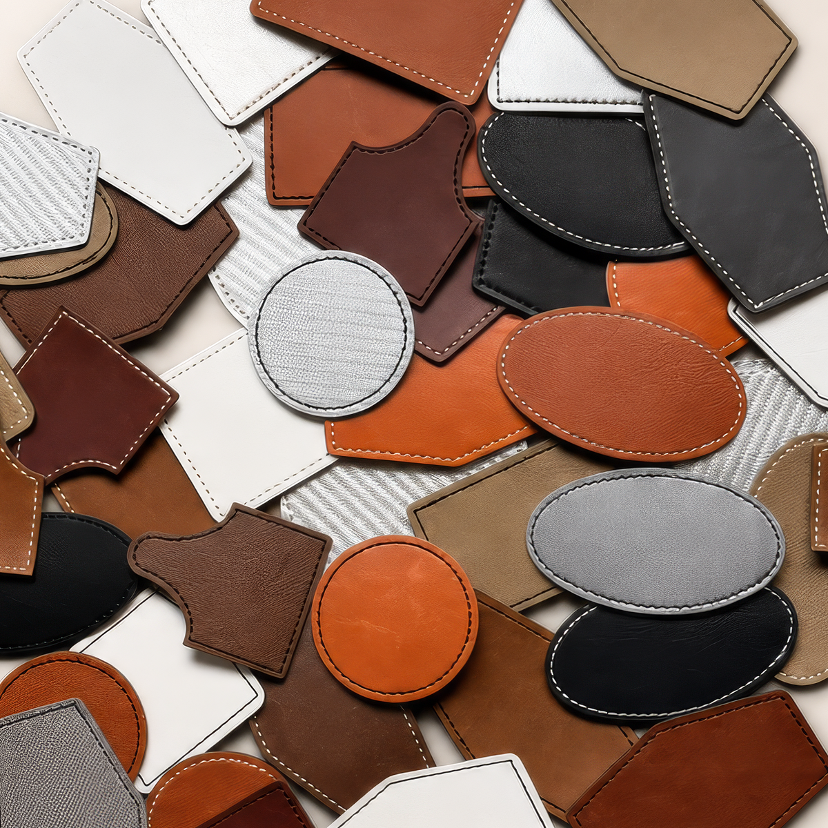 Leatherette Blank Thick Patches