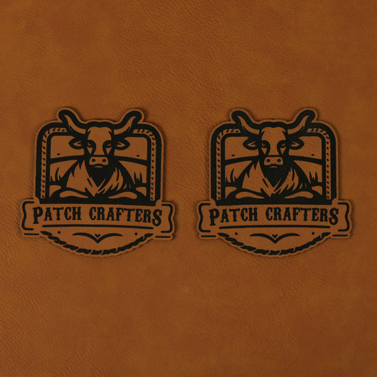 Thick Leatherette Sheet - Rawhide / Black