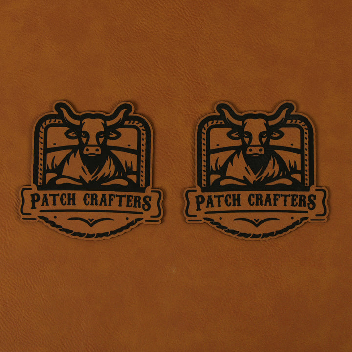 Thick Leatherette Sheet - Rawhide / Black