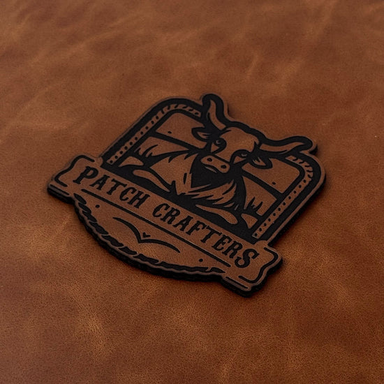 Thick Leatherette Sheet - Vintage Coffee / Black