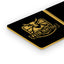 Acrylic Panel - Black / Gold (12"x24") - 1/16” thickness