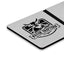Acrylic Panel - Brushed Silver / Black (12"x24") - 1/16” thickness