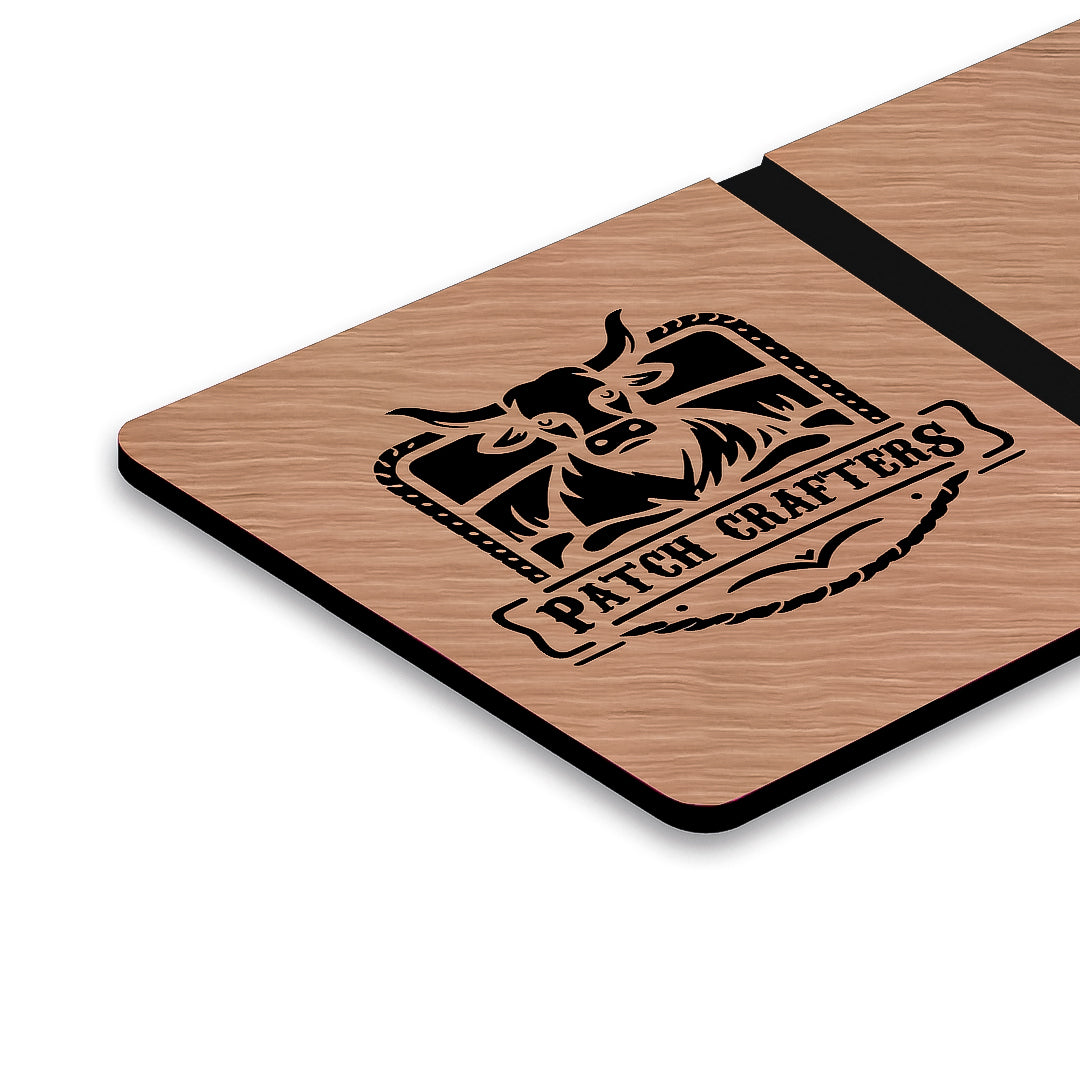 Acrylic Panel - Brushed Copper / Black (12"x24") - 1/16” thickness