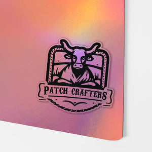 Thick Leatherette Sheet - Pink Holographic (12"x24")