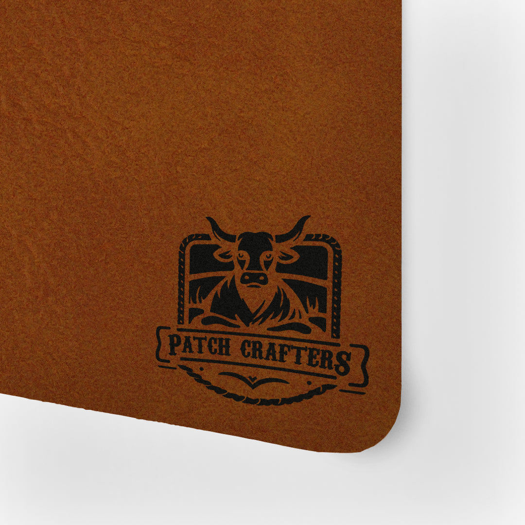 Thick Leatherette Sheet - Rawhide / Black