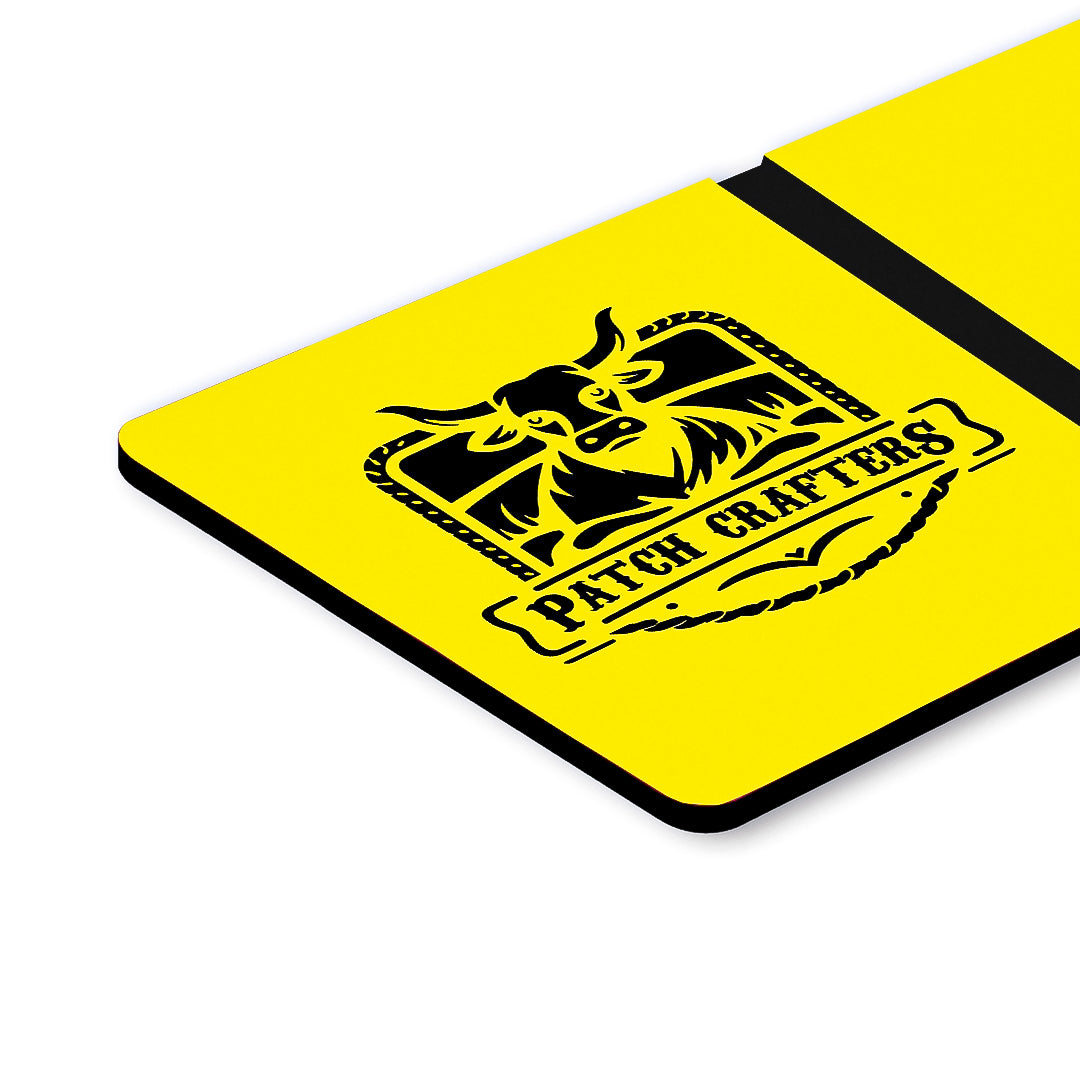 Acrylic Panel - Yellow / Black (12"x24") - 1/16” thickness