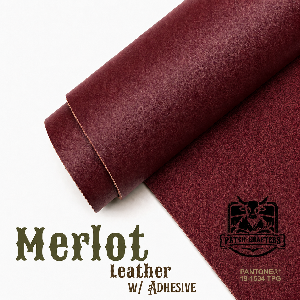 Full-Grain Leather Panel - Merlot
