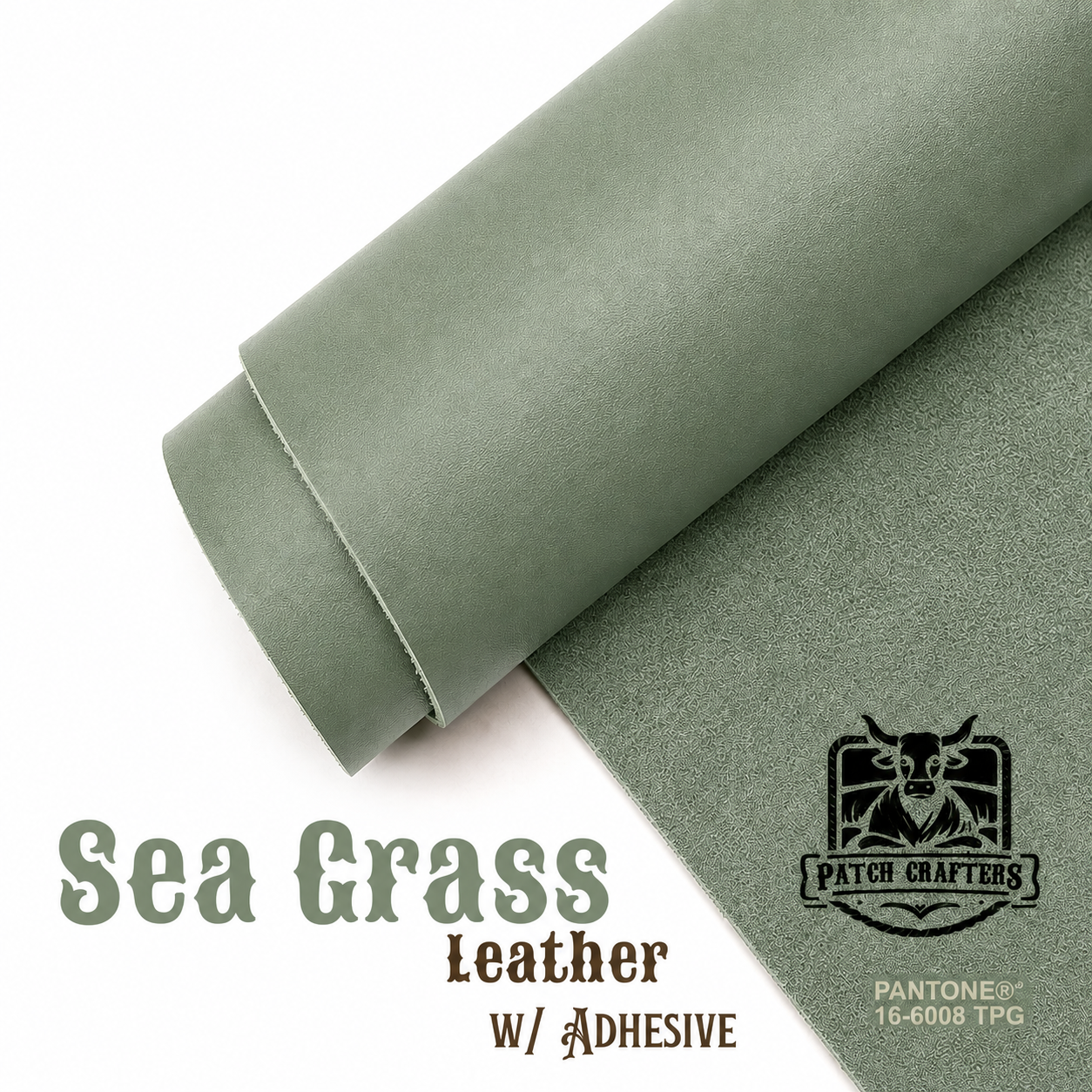 Full-Grain Leather Panel - Sea Grass