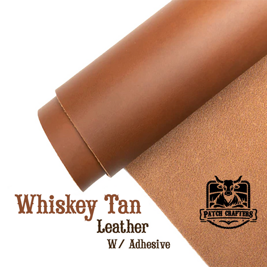 Full-Grain Leather Panel (12"x24") - Wiskey Tan