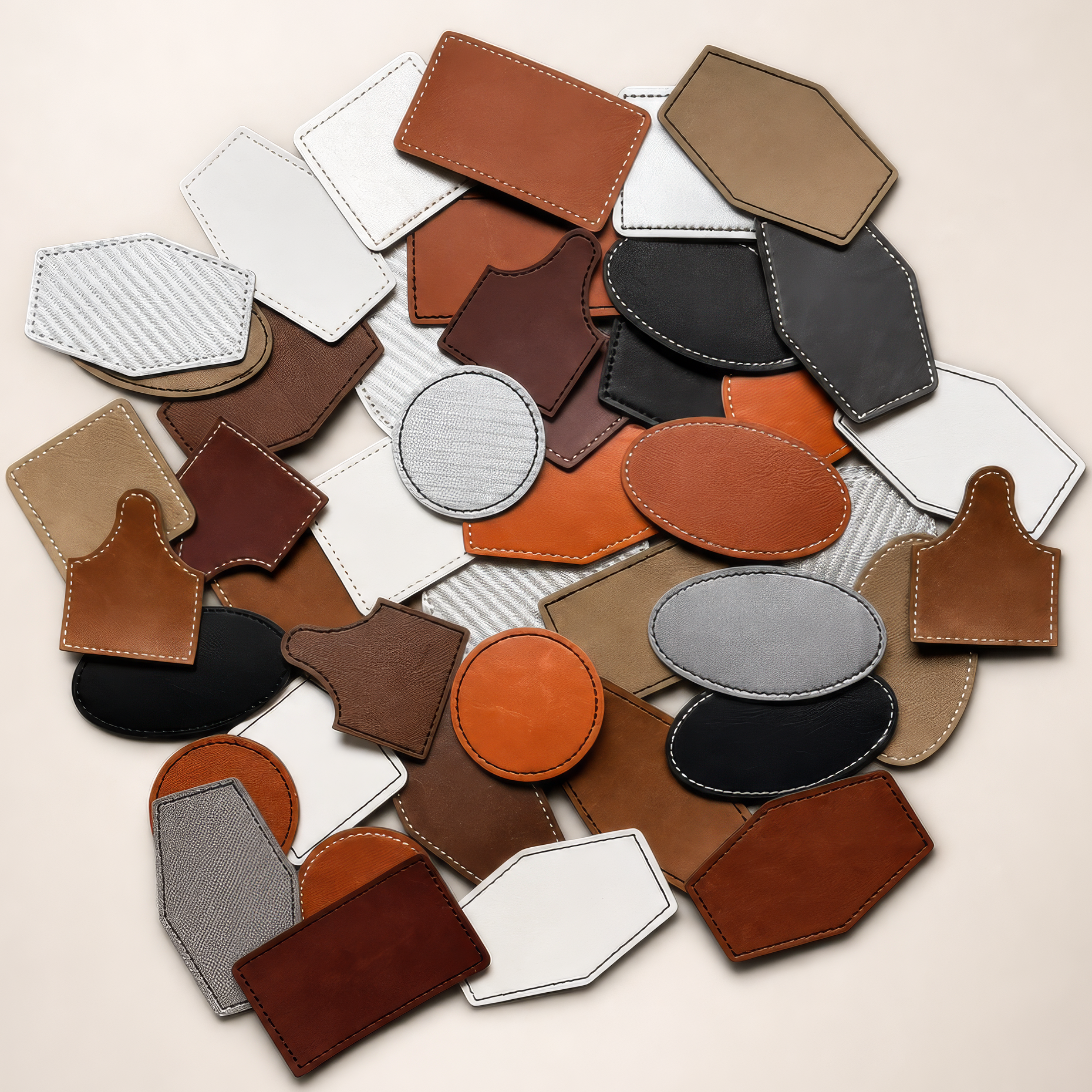 Leatherette Blank Patches