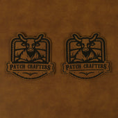 Thick Leatherette Sheet - Saddle Tan / Black