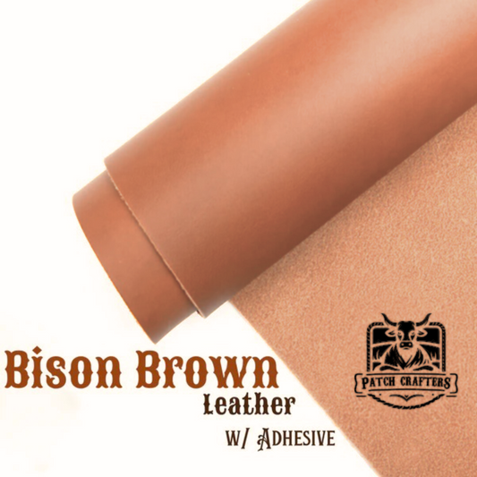 Full-Grain Leather Panel (12"x24") - Bison Brown