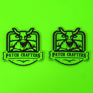Thick Leatherette Sheet - Neon Green / Black (12"x24")