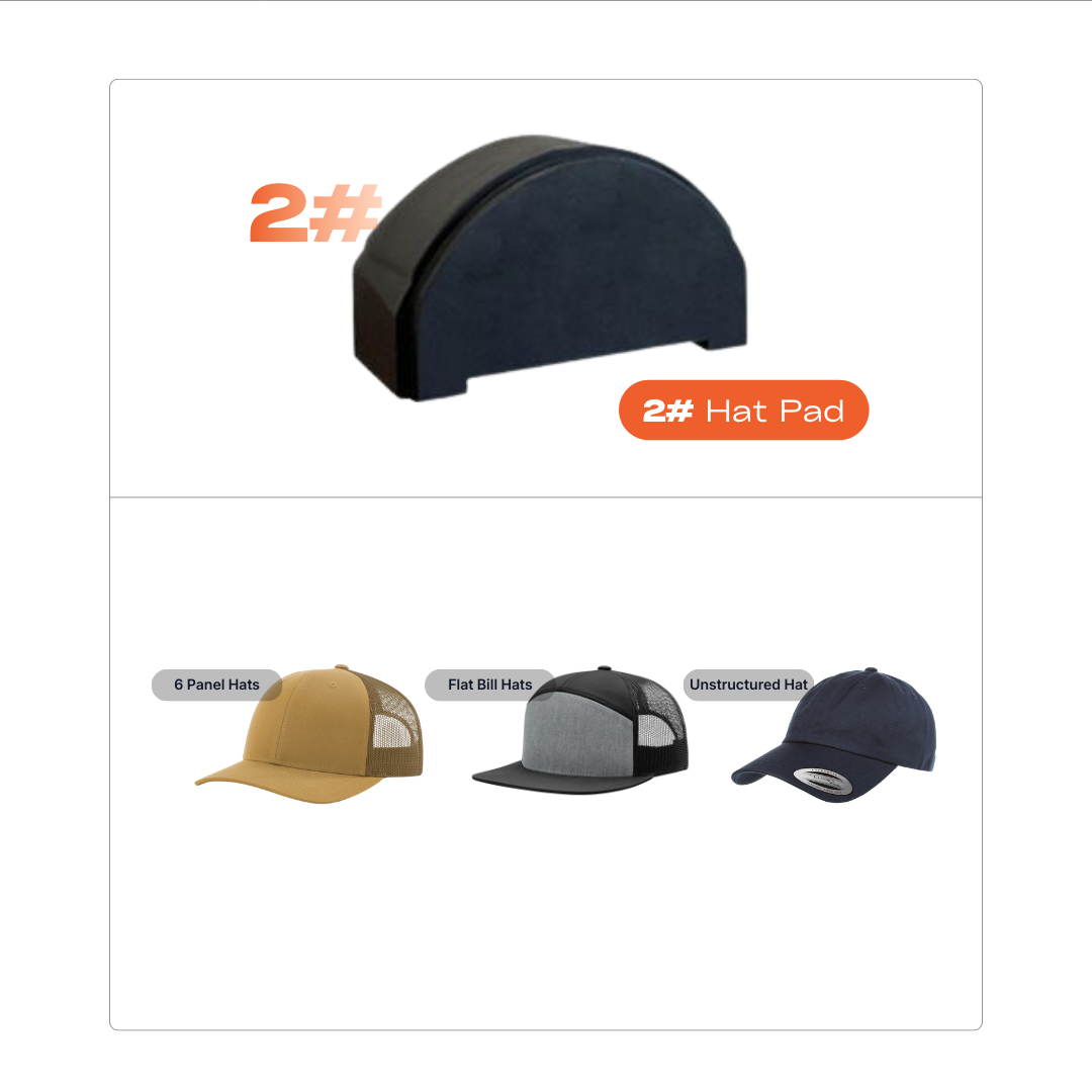 Platen Cover #2 only fit DuoForgePRO Suitable for (Structured 6 Panel Hats, 112 Richardson, Baseball)