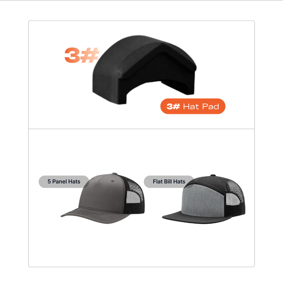 Platen Cover #3 for DuoForgePRO Suitable for (5 Panel Hats)