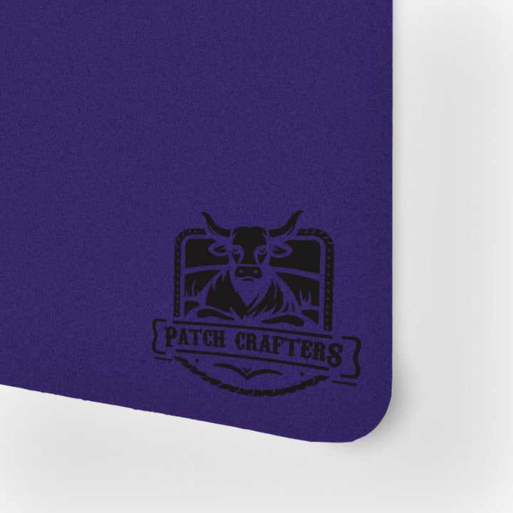 Thick Leatherette Sheet - Purple / Black (12"x24")