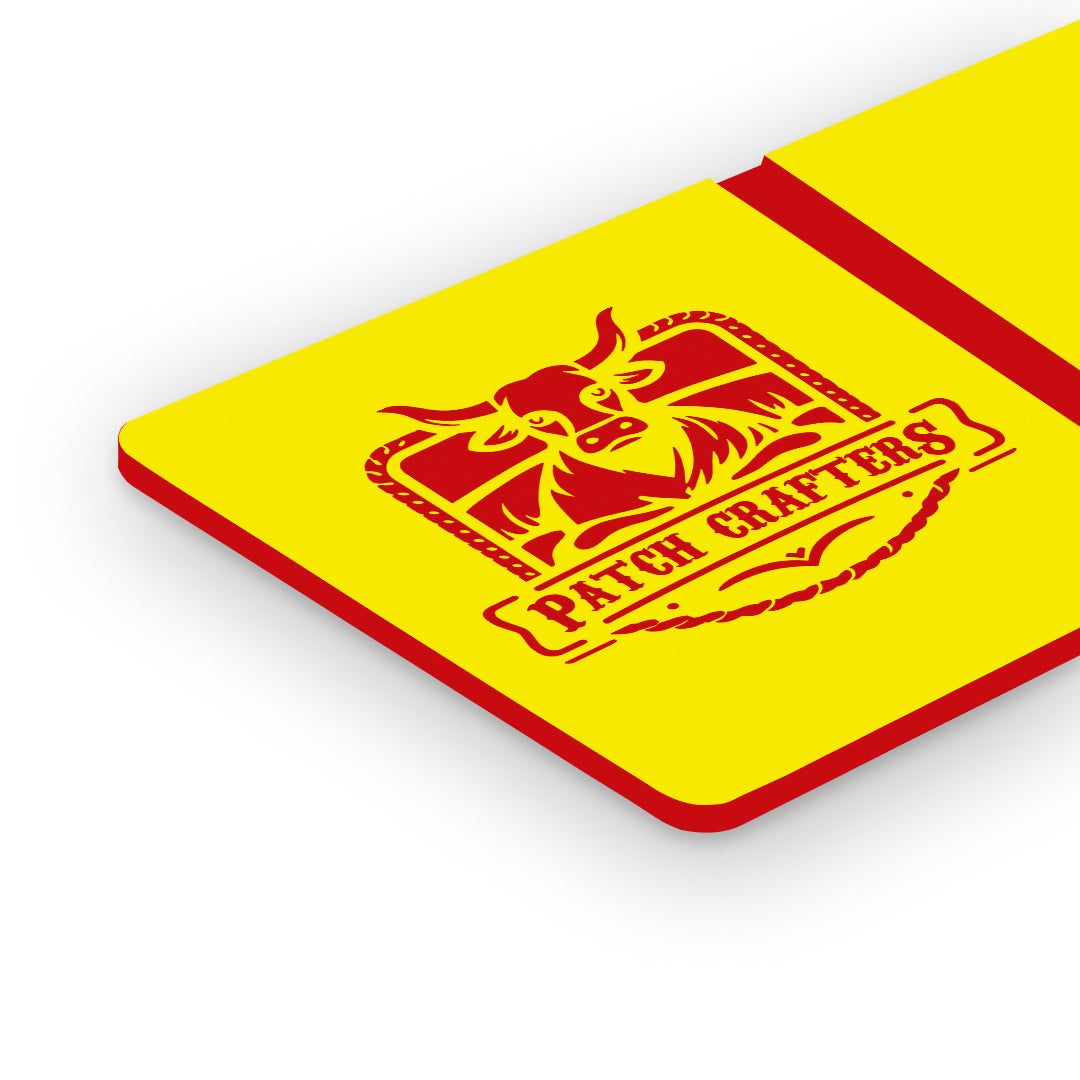 Acrylic Panel -  Yellow / Red  (12"x24") - 1/16” thickness