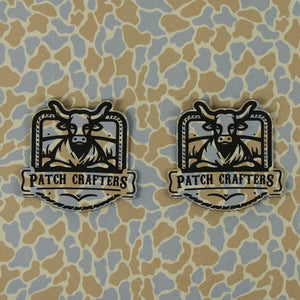 Thick Leatherette Sheet - Clayland Camo / Black (12"x24")