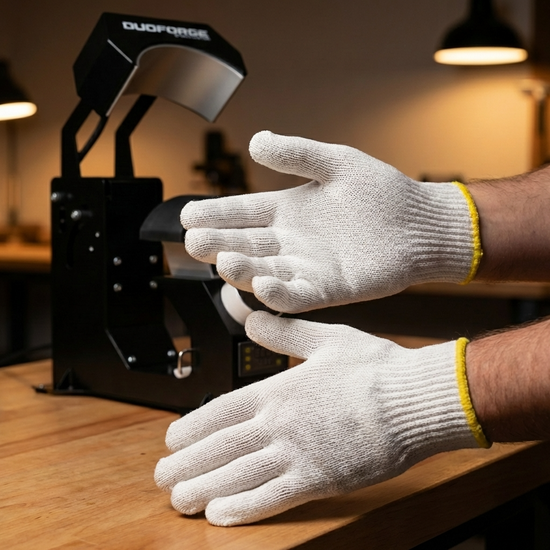 Heat-Resistant Lint-Free Gloves for heat pressing (1 pair)