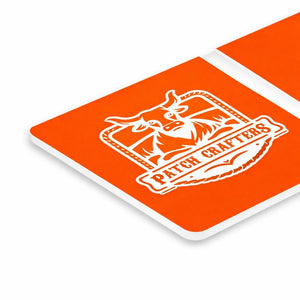 Acrylic Panel - Orange / White (12"x24") - 1/16” thickness