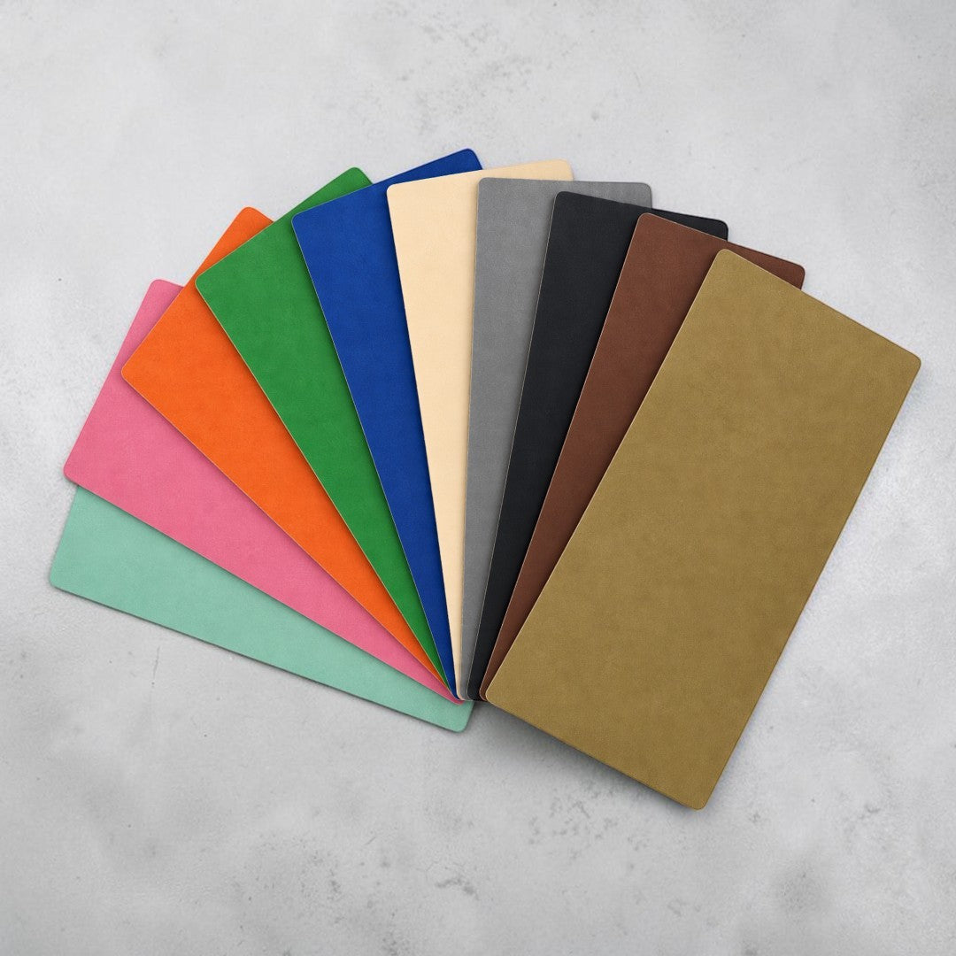 (10 Pack) Factory Seconds Leatherette Sheets – QC Rejects – Assorted Colors (12”×24”)